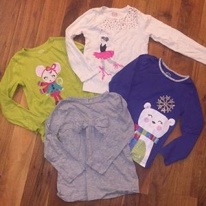 Collection of Carter’s cotton long sleeve tees